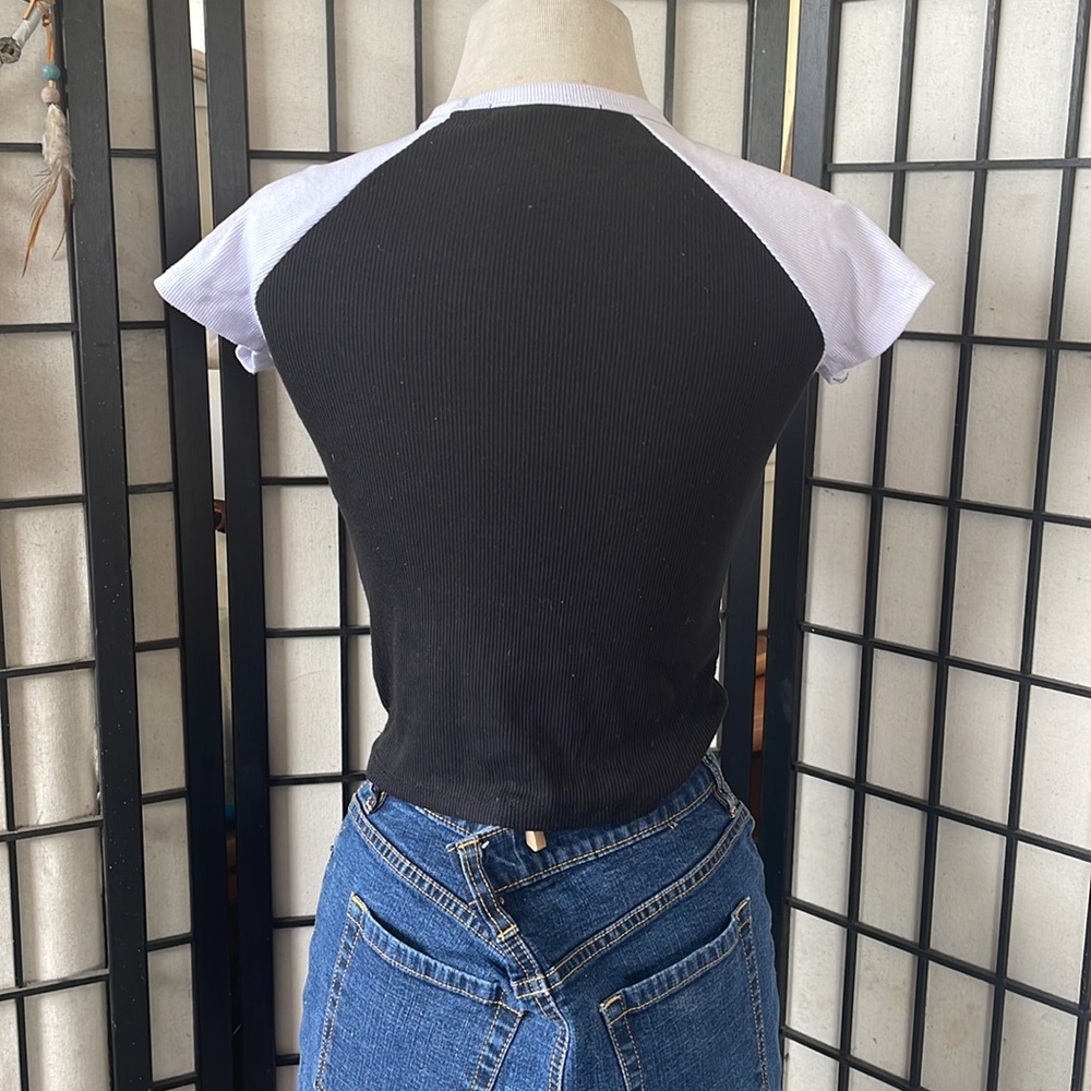 Ying Yang Ribbed Top 💜 - Picture 4 of 6